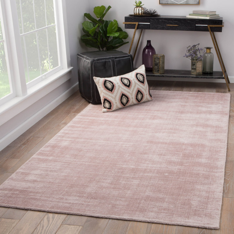 Latitude Run® HandLoomed Pink Area Rug & Reviews Wayfair